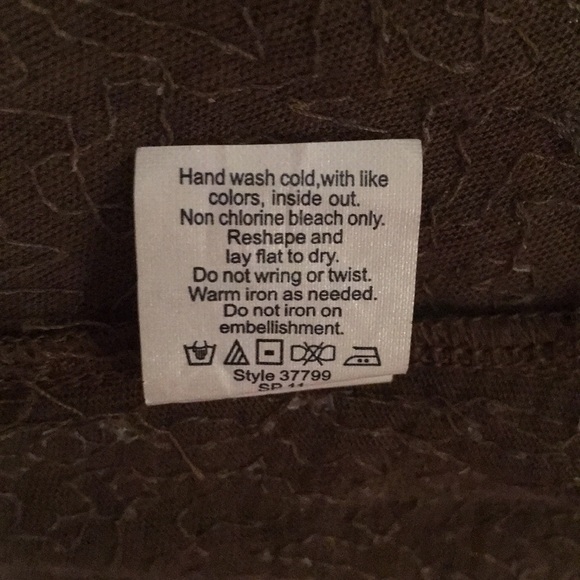 Olive green sequin T shirt - like new! - Picture 7 of 7